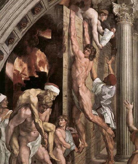 RAFFAELLO Sanzio The Fire in the Borgo